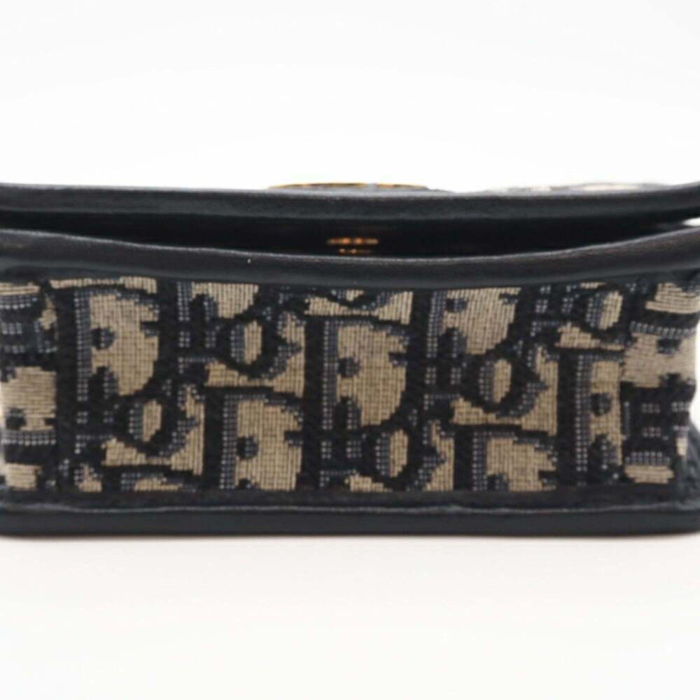 CHRISTIAN DIOR Blue Canvas Trotter Shoulder Bag - Picture 7 of 12